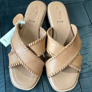 NWT Joie Leather Sandal Size 9 tan